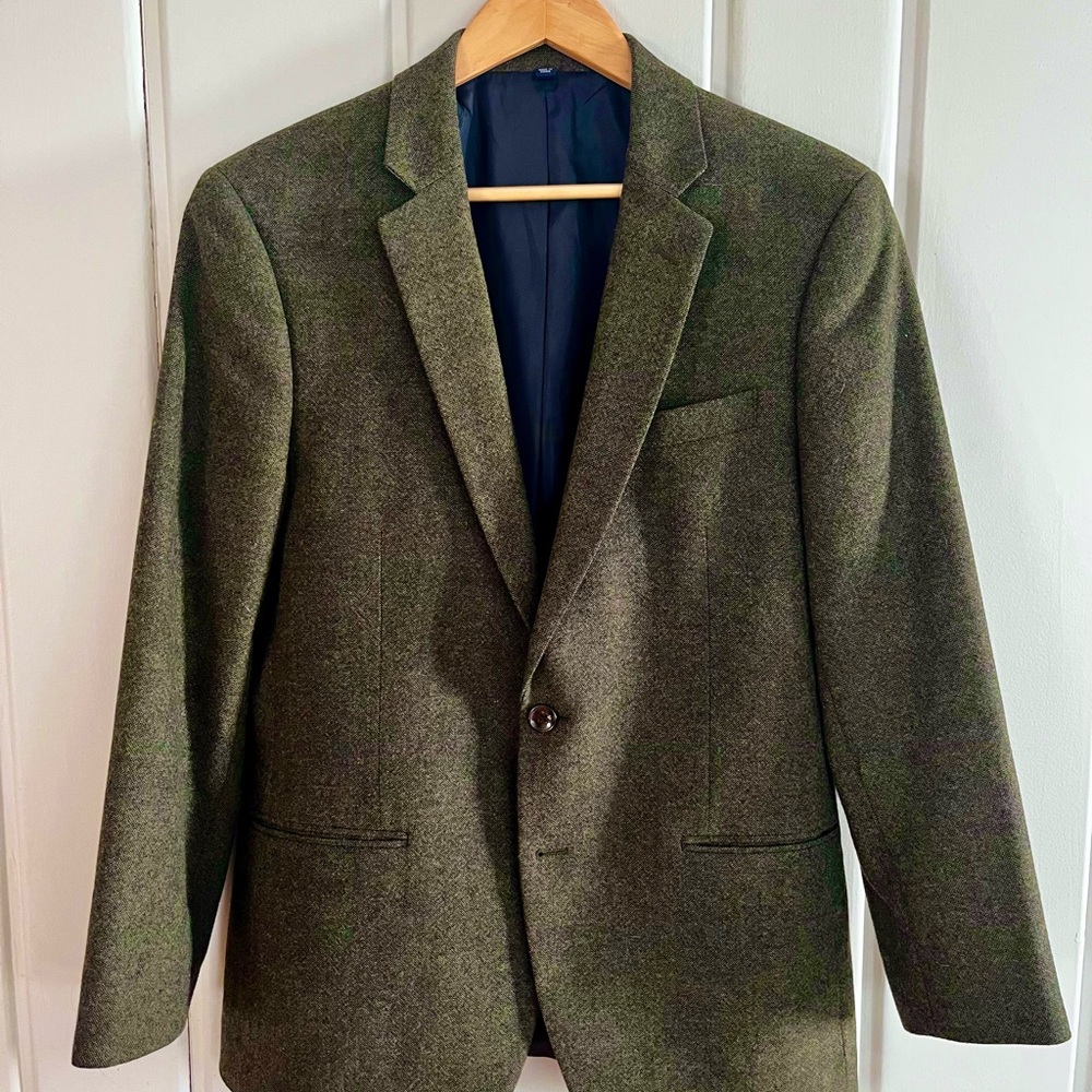 J. Crew Thompson Forest Green Suit Jacket